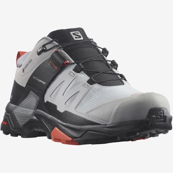 Salomon X ULTRA 4 WIDE GORE-TEX Vandresko Dame Alloy / Quiet Shade / Burnt Sienna | fyJjDerN