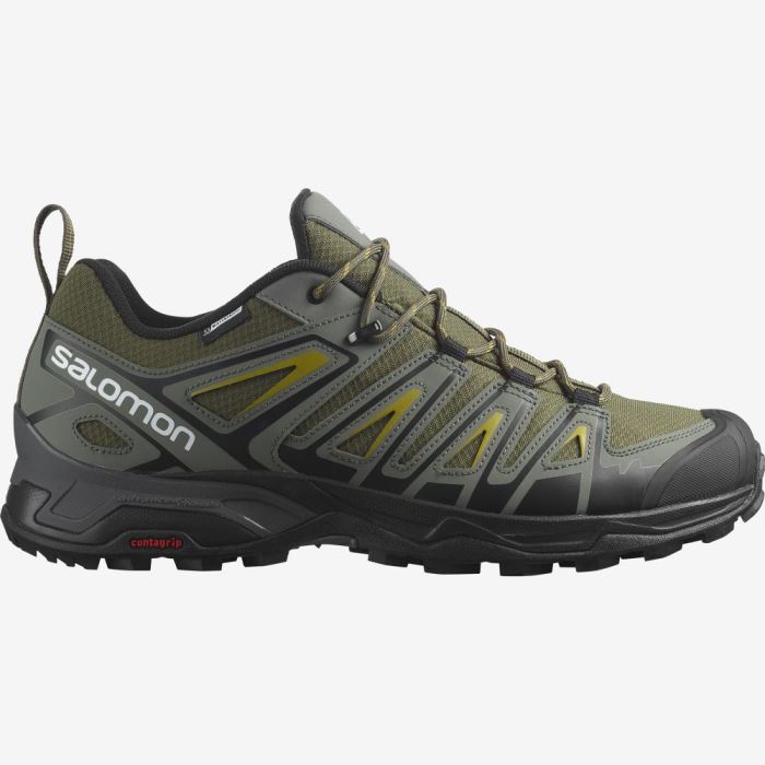 Salomon X ULTRA PIONEER CLIMASALOMON™ WATERPROOF Vandresko Herre Olivengrøn Grå | HK2wM7qr