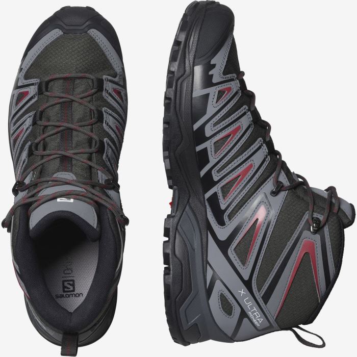 Salomon X ULTRA PIONEER MID CLIMASALOMON™ WATERPROOF Vandresko Herre Rød | aqRFSp4P