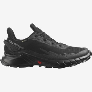 Salomon ALPHACROSS 4 GORE-TEX Trail Løbesko Herre Sort Sort Sort | QFKs4BCK