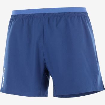 Salomon CROSS 5'' Shorts Herre Mørkeblå | 8s7oJHF4