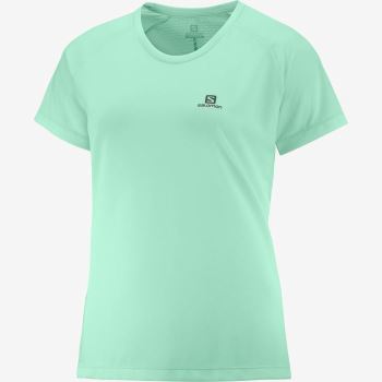 Salomon CROSS REBEL T Shirts Dame Beach Glass | ZRIf0w0d