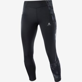 Salomon CROSS RUN 25'' Tights Dame Sort | I6zQ8JYi