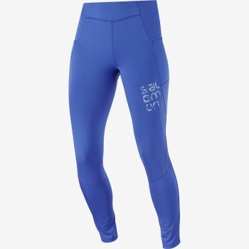 Salomon CROSS RUN 28'' Tights Dame Blå | YsIOzA4p