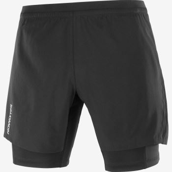 Salomon CROSS TWINSKIN Shorts Herre Sort | 6OPMylxy