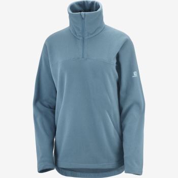 Salomon ESSENTIAL COSY FLEECE Mellemlag Dame Blå | ftu8oVpR