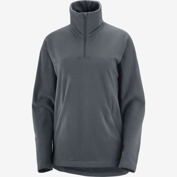 Salomon ESSENTIAL COSY FLEECE Mellemlag Dame Ebony | vDzRiBId