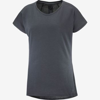 Salomon ESSENTIAL SHAPED T Shirts Dame Ebony | NQcC5gge