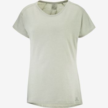 Salomon ESSENTIAL SHAPED T Shirts Dame Wrought Iron | burgUDkt