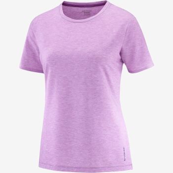 Salomon ESSENTIAL TENCEL T Shirts Dame Lilla | GSG9rBCG