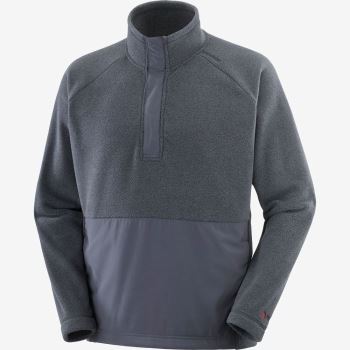 Salomon OUTLIFE POLARTEC HALF ZIP Mellemlag Dame Ebony | CzMZAjxN