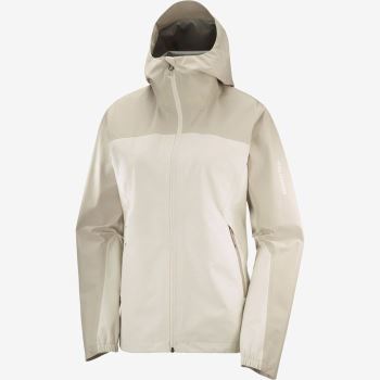 Salomon OUTLINE GORE-TEX 2.5L Jakke Dame Rainy Day / Plaza Taupe | nPjvQ9pg