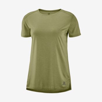 Salomon OUTLINE SUMMER T Shirts Dame Olivengrøn | cPxlUtxT