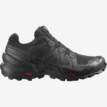 Salomon SPEEDCROSS 6 GORE-TEX Trail Løbesko Dame Sort Sort | Z3We1iQa