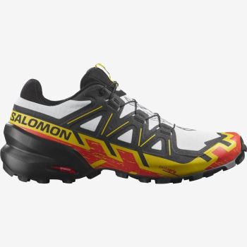 Salomon SPEEDCROSS 6 Trail Løbesko Herre Hvide Sort Gul | IGbRUyYw