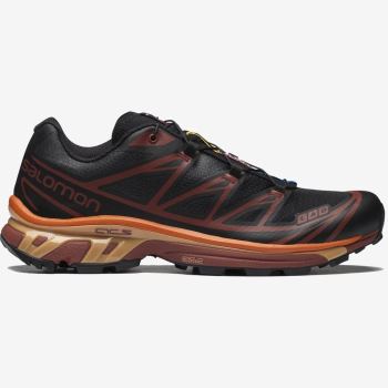 Salomon XT-6 Sneakers Dame Sort Chokolade Lilla Orange | ekdUFnb7